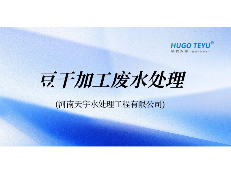 豆干加工废水处理工艺综述